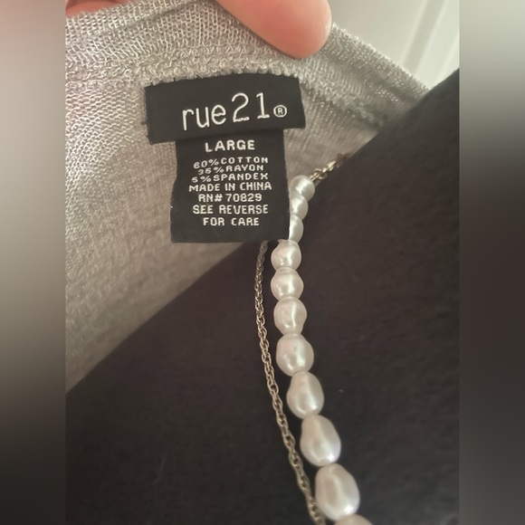 RUE21 Oversized Gray Legging Tunic Long Sleeve - Picture 5 of 5